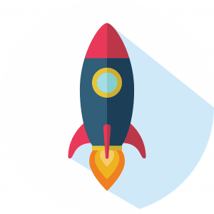 Rocket beim Durchstarten mit Landingpages